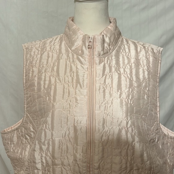 Chico's NWT Weekends Linden Vest Lt Pink Sz 3 - Picture 2 of 11